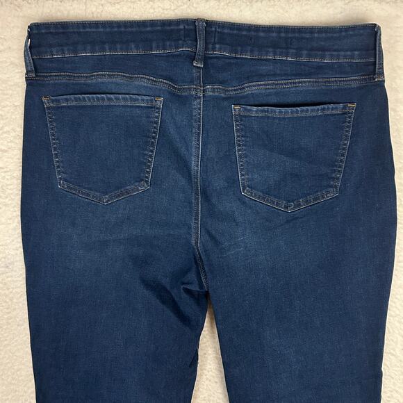 NYDJ Womens Sz 14 Extra Long Marilyn Straight Jean Lift X Tuck Double Shank Blue - Picture 5 of 12